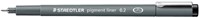 Fineliner Staedtler Pigment 308 zwart 0.1mm