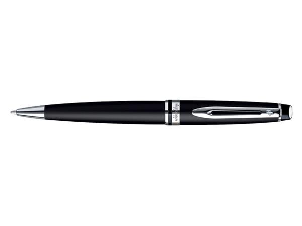 Balpen Waterman Expert black lacquer CT medium afbeelding
