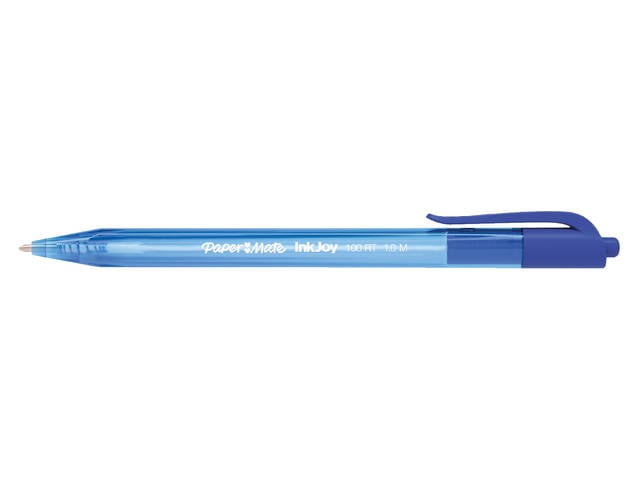 Balpen Paper Mate Inkjoy 100 medium blauw valuepack 80+20 gratis afbeelding
