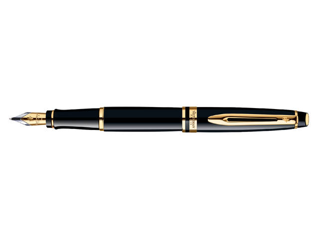 Vulpen Waterman Expert black lacquer GT fijn afbeelding
