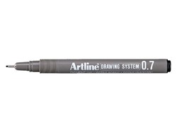 Fineliner Artline technisch 0.7mm zwart