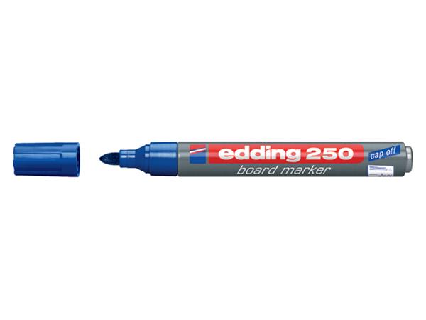 Whiteboardmarker edding 250 rond 1.5-3mm blauw afbeelding