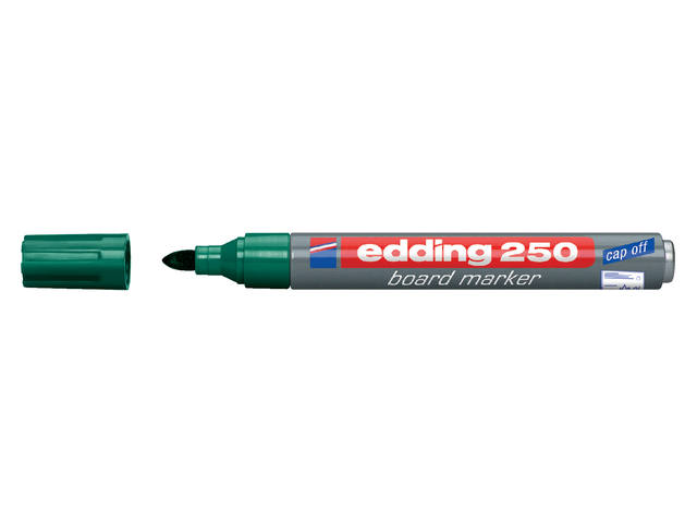 Whiteboardmarker edding 250 rond 1.5-3mm groen afbeelding
