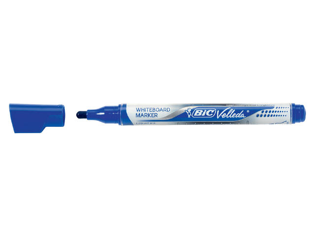 Whiteboardmarker Bic Velleda liquid rond medium blauw afbeelding