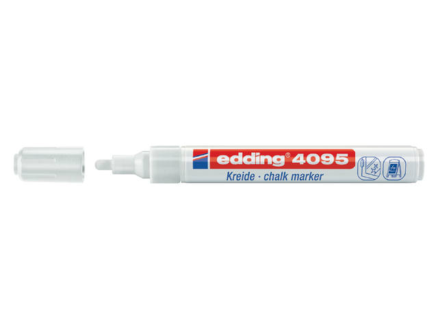 Krijtstift edding 4095 rond 2-3mm wit afbeelding