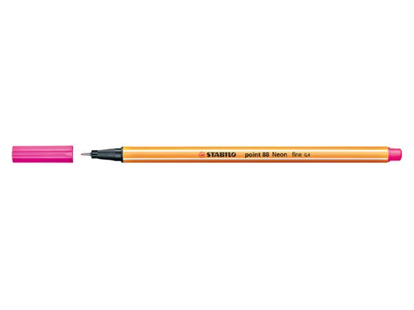 Fineliner STABILO point 88/056 fijn neon roze afbeelding