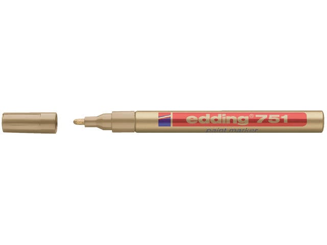 Paintmarker edding 751 op oliebasis 1-2mm goud afbeelding