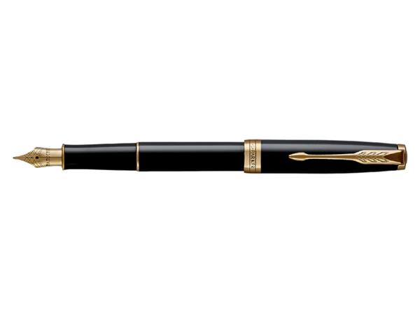 Vulpen Parker Sonnet black lacquer GT fijn afbeelding