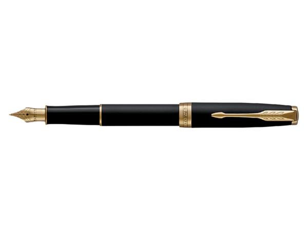 Vulpen Parker Sonnet matte black lacquer GT fijn afbeelding