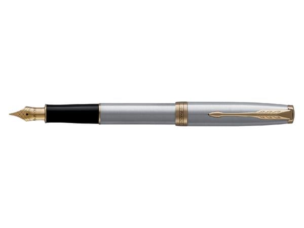 Vulpen Parker Sonnet stainless steel GT fijn afbeelding
