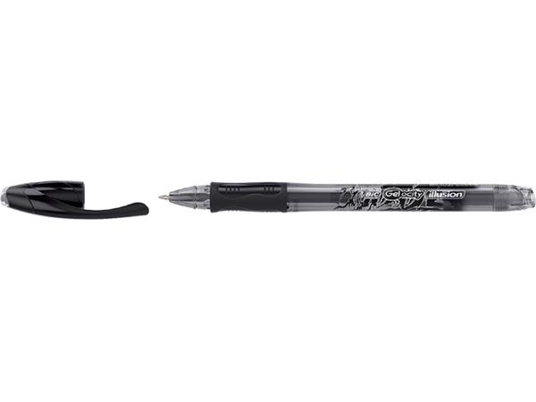 Gelschrijver Bic Gel-ocity illusion medium zwart afbeelding