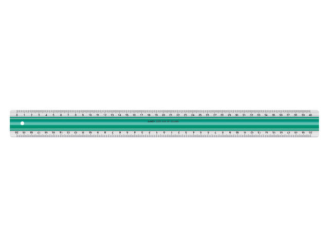Liniaal Linex super S40 40cm transparant afbeelding
