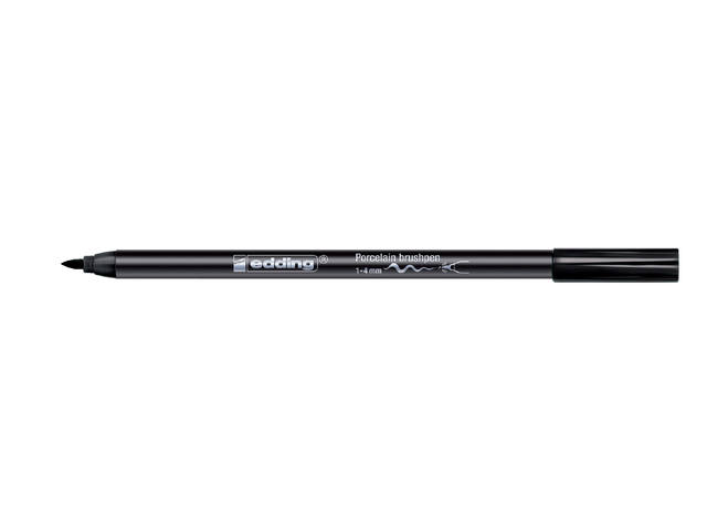 Brushpen edding 4200 porselein zwart afbeelding