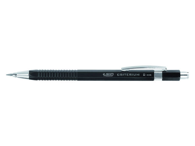 Vulpotlood Bic Criterium HB 2mm met gum metalen clip afbeelding
