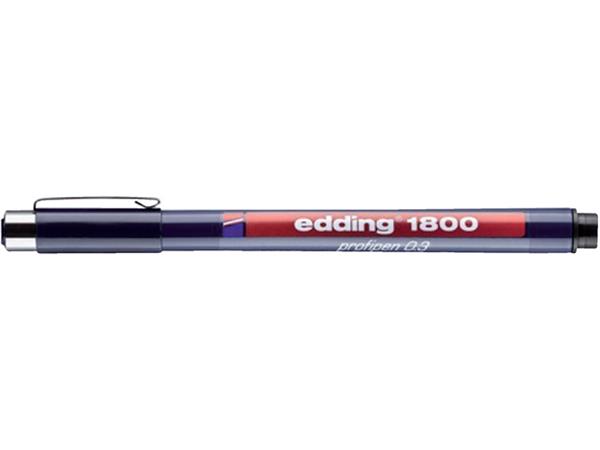 Fineliner edding 1800 0.35mm zwart afbeelding