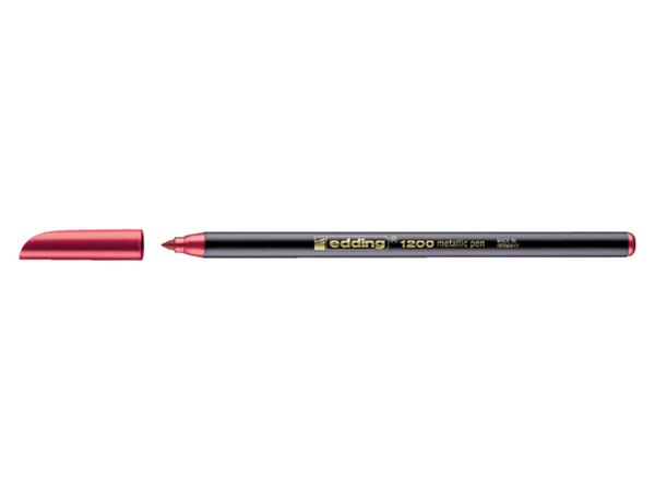 Fineliner edding 1200 072 fijn metallic rood afbeelding