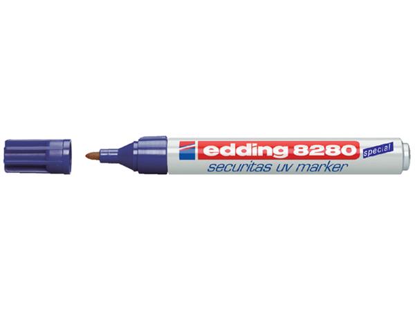 Viltstift edding 8280 onzichtbaar rond 1.5-3mm UV blister à 1 stuk afbeelding