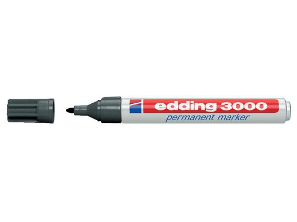 Viltstift edding 3000 rond 1.5-3mm grijs afbeelding