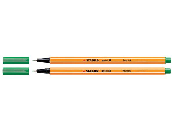 Fineliner STABILO point 88/36 fijn smaragdgroen afbeelding