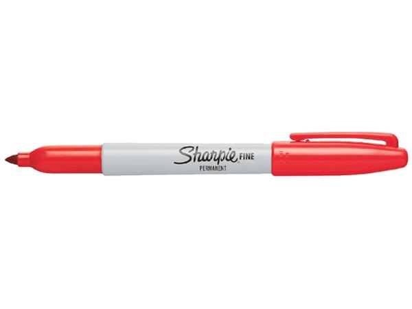 Viltstift Sharpie rond fijn rood afbeelding