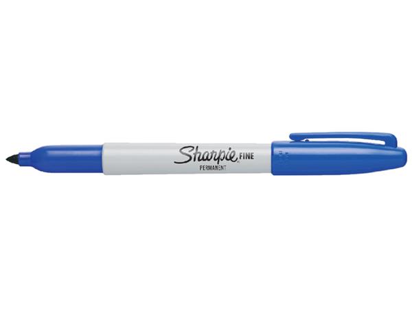 Viltstift Sharpie rond fijn blauw afbeelding
