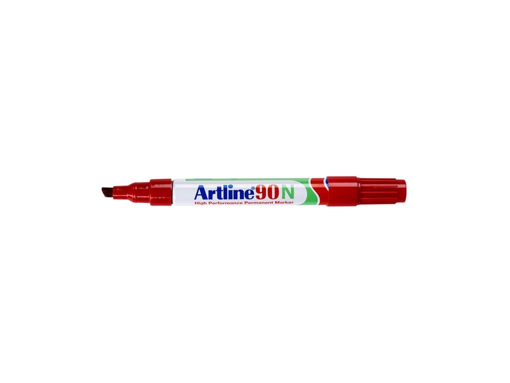Viltstift Artline 90 schuin 2-5mm rood afbeelding