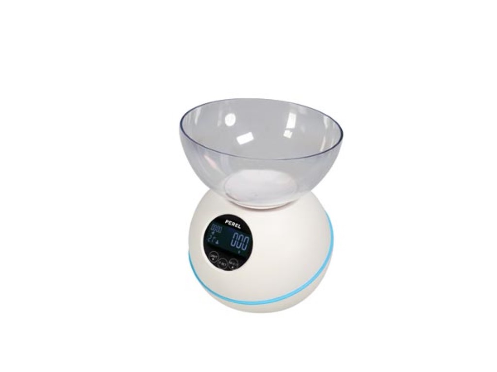 Velleman DIGITALE KEUKENWEEGSCHAAL 5 kg 1 g MET TEMPERATUUR KLOK ALARM TIMER