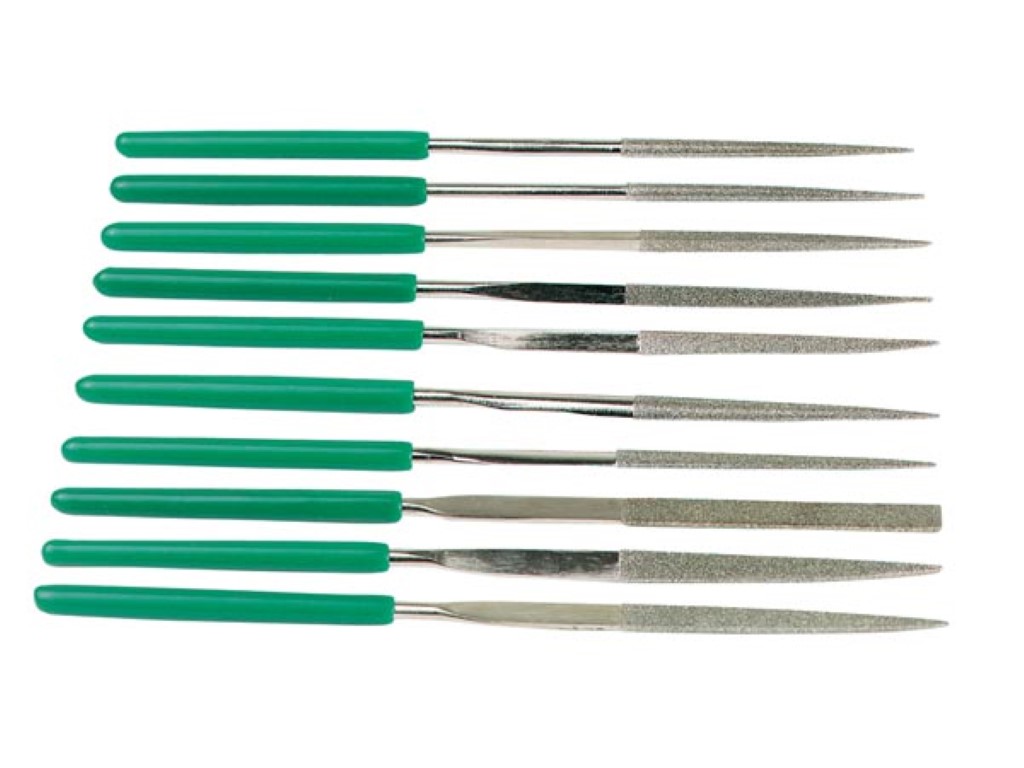 SET VAN 10 DIAMANTPOEDERVIJLEN afbeelding