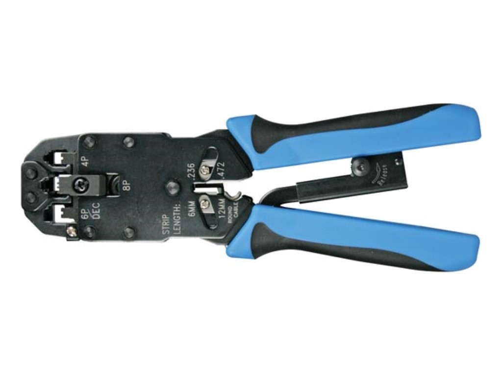 Velleman PROFESSIONELE KRIMPTANG VOOR MODULAIRE CONNECTOREN 4P4C (RJ10) 6P4C (RJ11) 8P8C (RJ45) DEC