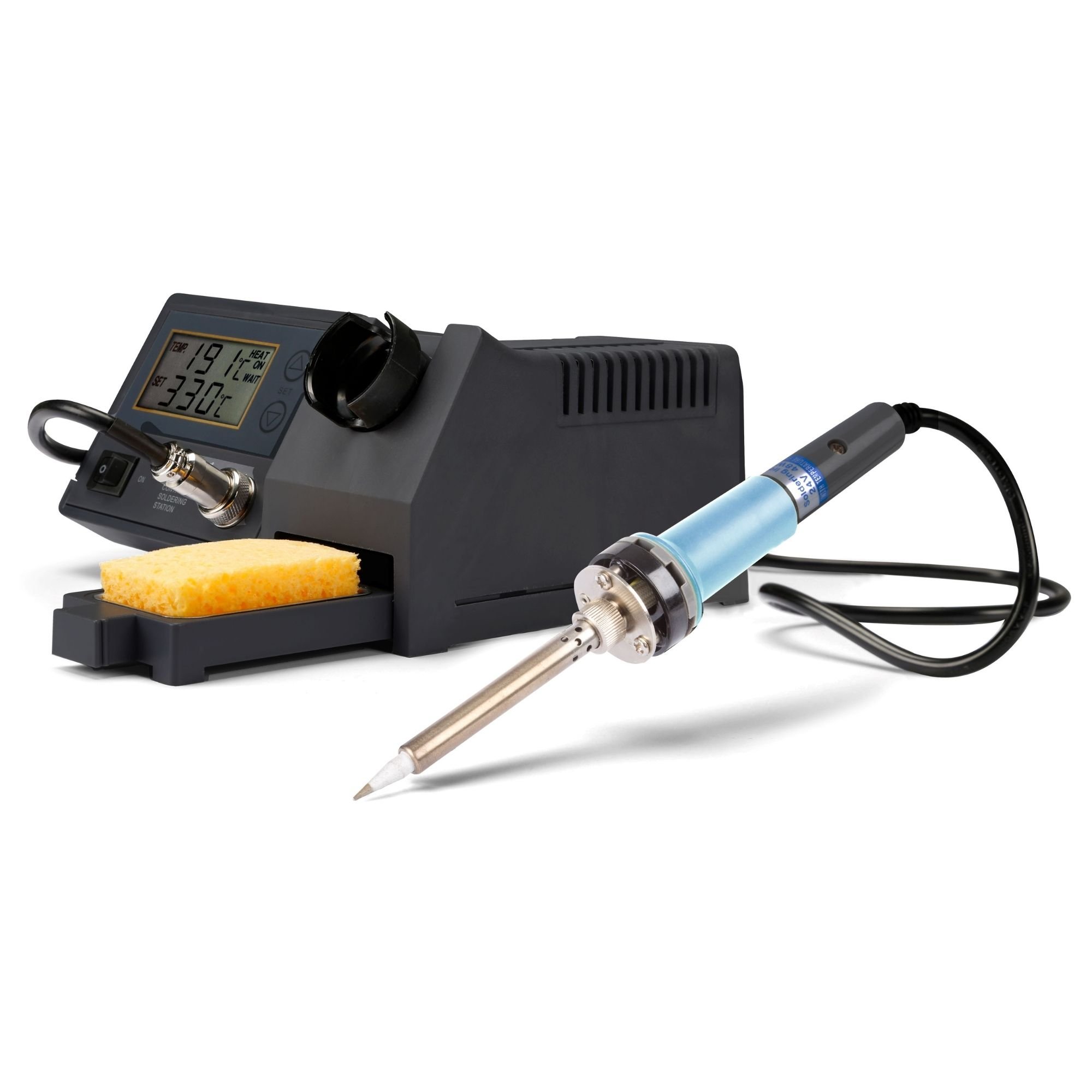 Velleman SOLDEERSTATION MET LCD&KERAMISCH VERWARMINGSELEMENT 48 W 150-450°C