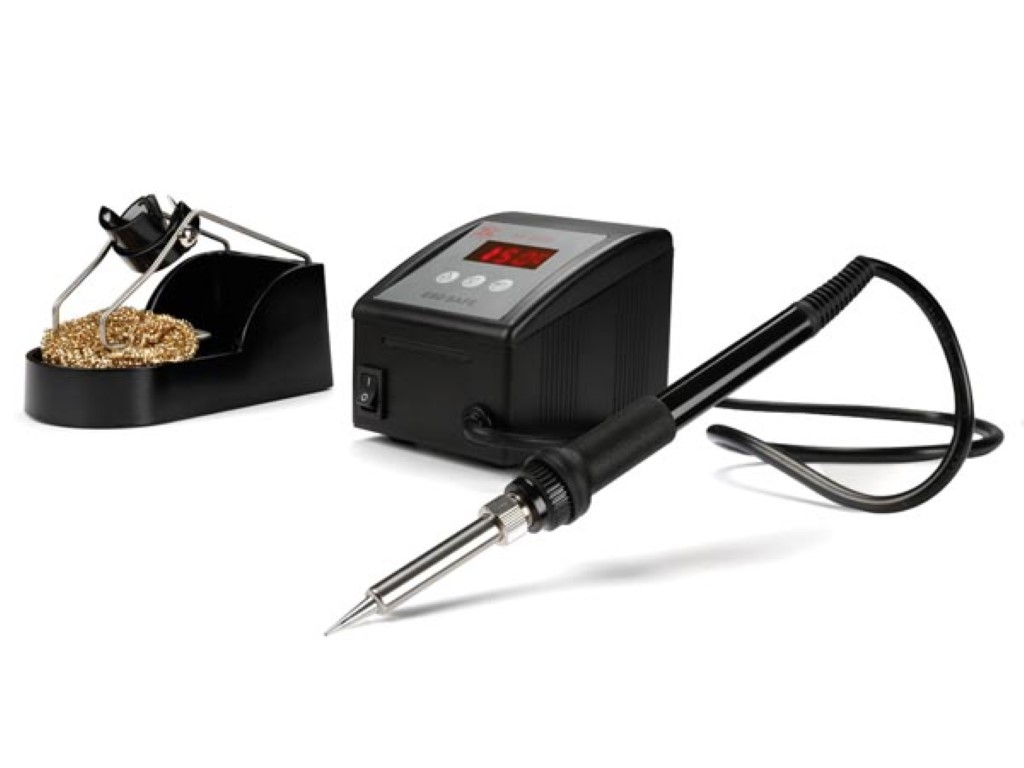 SOLDEERSTATION - 80 W/ 230 V - TEMPERATUURREGELING & KERAMISCH VERWARMINGSELEMENT afbeelding