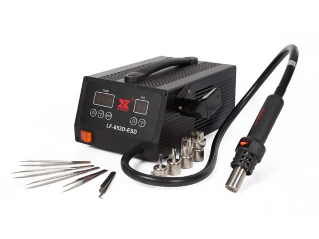 SOLDEERSTATION VOOR SMD-COMPONENTEN - ESD-VEILIG - 600 W afbeelding