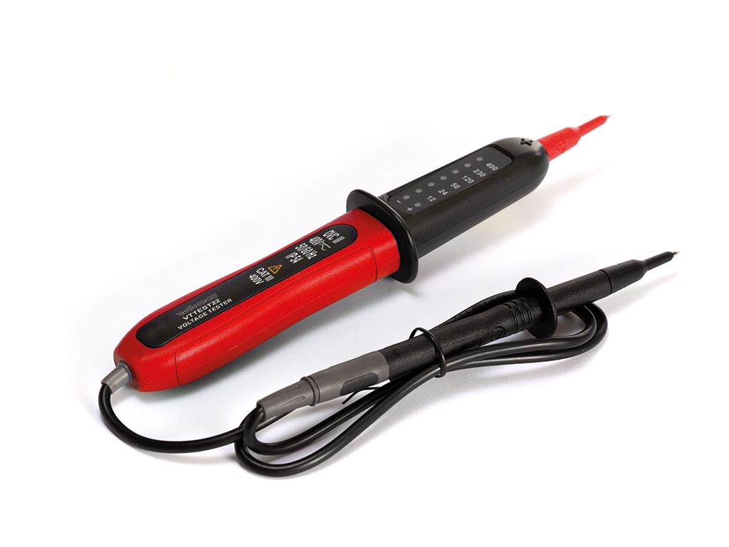 Tweepolige spanningstester - Cat III - 400V - LED-indicatie afbeelding