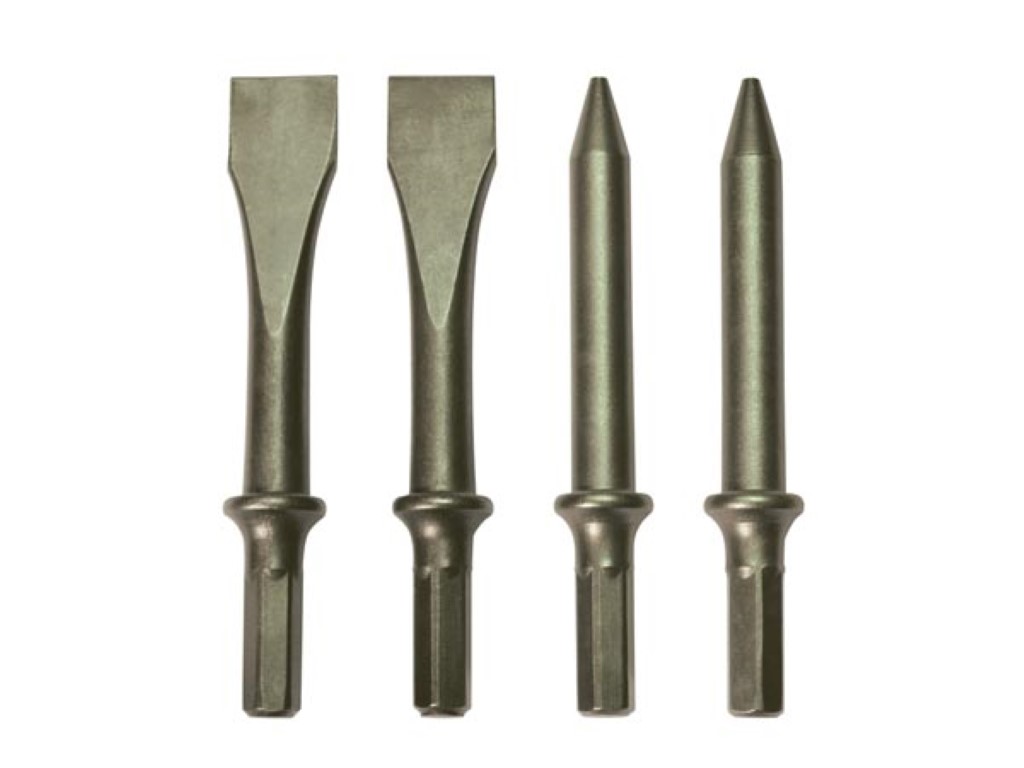 4 Beitels met Zeskantschacht afbeelding
