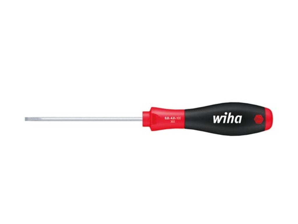 Velleman Wiha Schroevendraaier SoftFinish sleufkop met ronde schacht voor diepliggende schroeven (00698) 5 mm x 125 mm