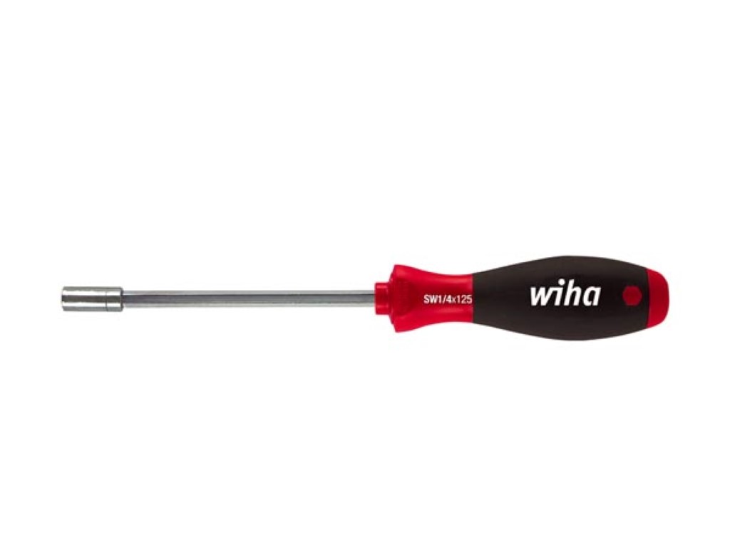 Wiha Schroevendraaier met bithouder SoftFinish magnetisch 1/4" (01475) 225 mm afbeelding