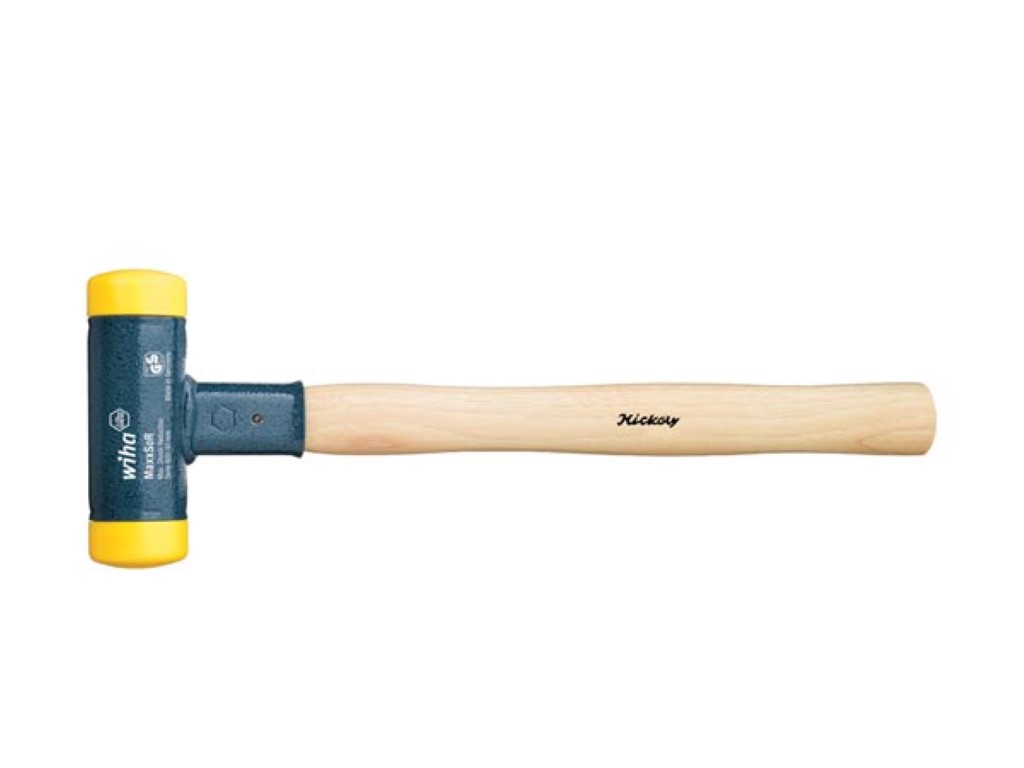 Wiha Kunststof hamer terugslagloos met hickorysteel, rond-slagkop (02093) 30 mm afbeelding