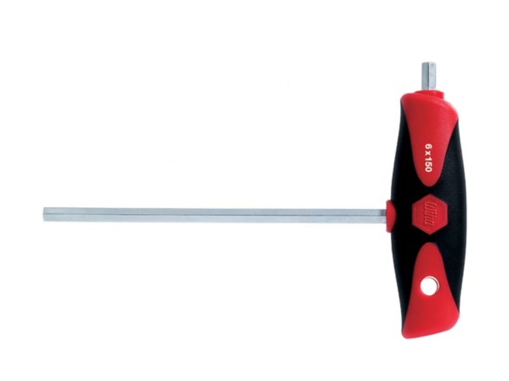 Wiha Stiftsleutel met dwarsgreep ComfortGrip zeskantkogelkop met zijpunt mat verchroomd (26164) 2 x 100 mm afbeelding