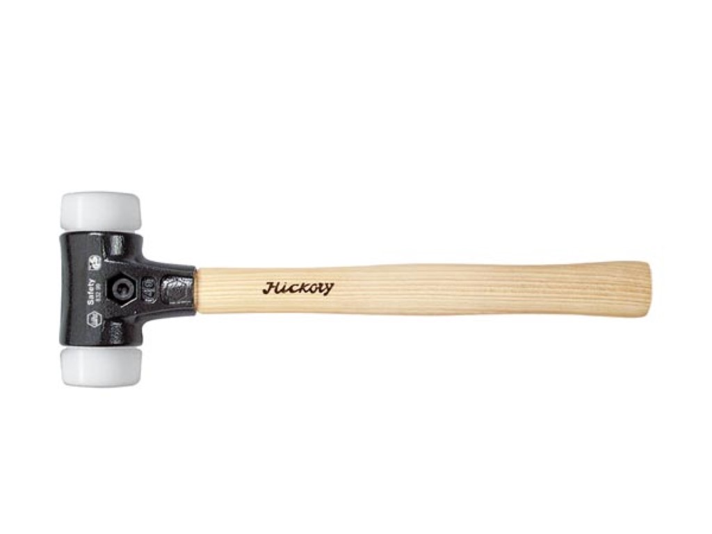 Wiha Kunststof hamer Safety middelhard/zeer hard met hickorysteel, rond-slagkop (26645) 40 mm afbeelding