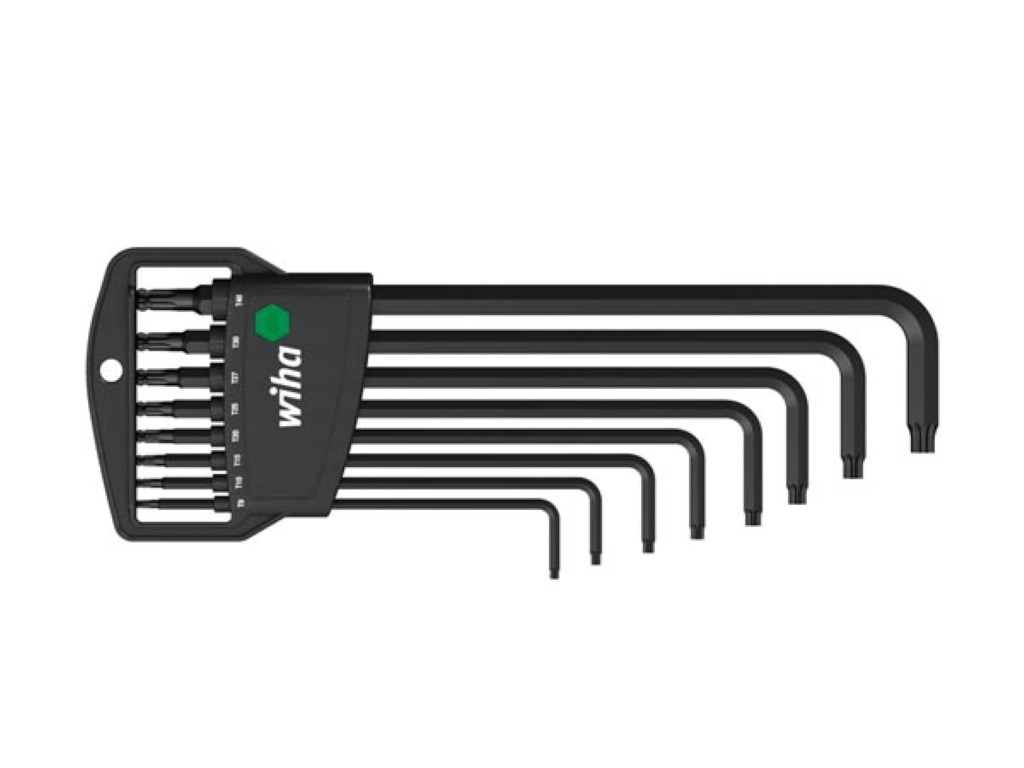 Wiha Stiftsleutelset in Classic houder TORX® kogelkop 8-delig chemisch gezwart in blister (32395) afbeelding