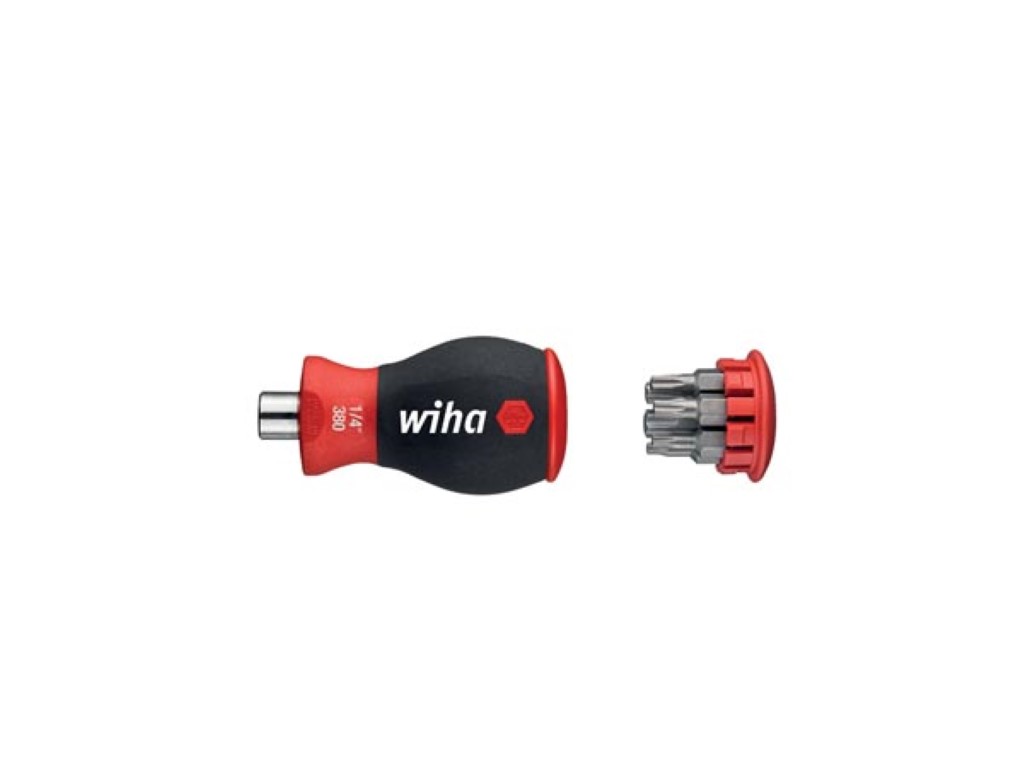 Wiha Schroevendraaier met bitmagazijn magnetisch TORX® met 6 bits, Stubby, 1/4" (33743) afbeelding