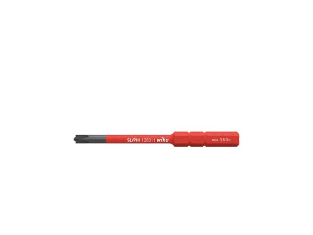 Wiha Bit slimBit electric PlusMin/Phillips (34587) SL/PH1 x 75 mm afbeelding