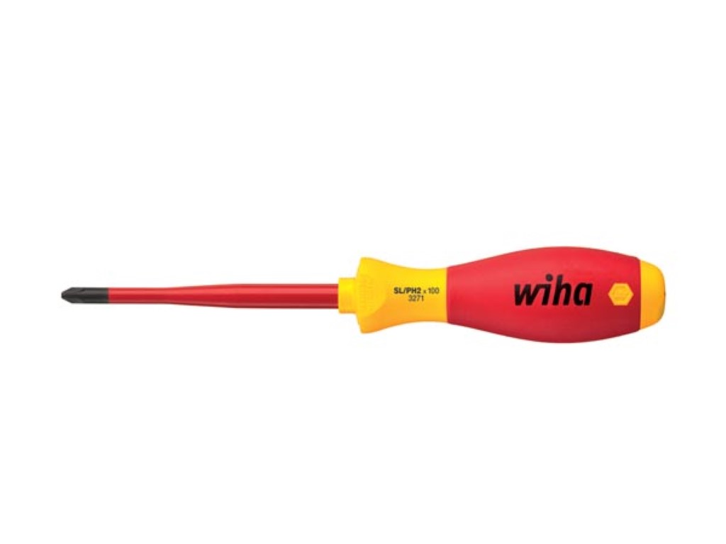 Velleman Wiha Schroevendraaier SoftFinish electric slimFix electric PlusMin Phillips (35503) SL PH2 x 100 mm