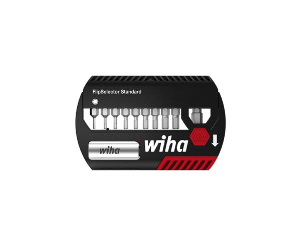 Wiha Bitset FlipSelector Standard 25 mm zeskant 11-delig 1/4" (39039) afbeelding