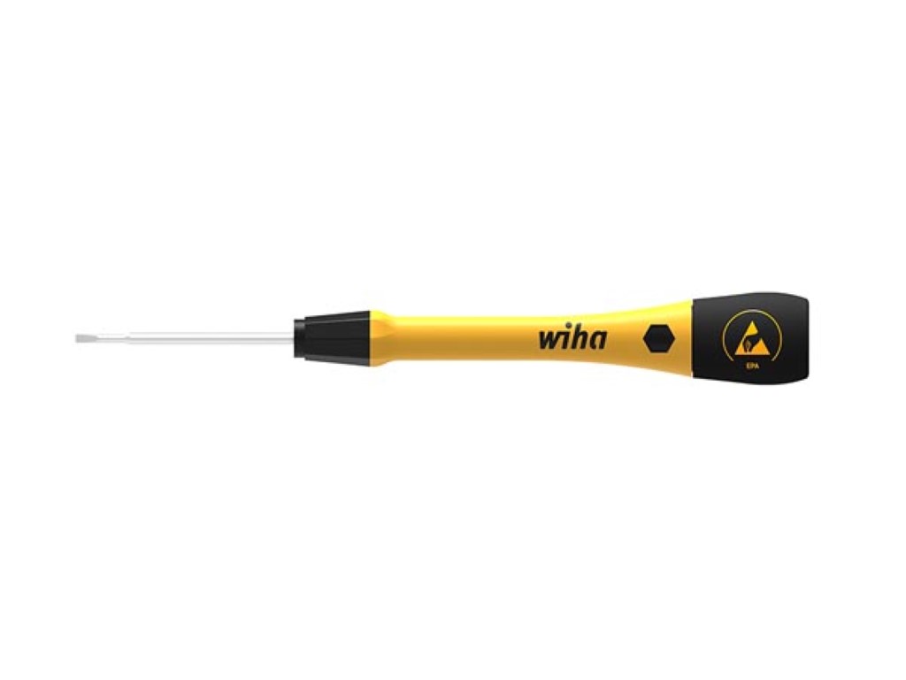 WIHA - ESD PRECISIESCHROEVENDRAAIER - SLEUFKOP (076345) - 1.5 x 40 mm afbeelding