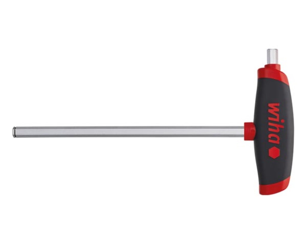 Wiha L-sleutel met T-greep ComfortGrip Zeskant MagicRing® met zijaandrijving, mat verchroomd (45440) 3 x 100 mm afbeelding