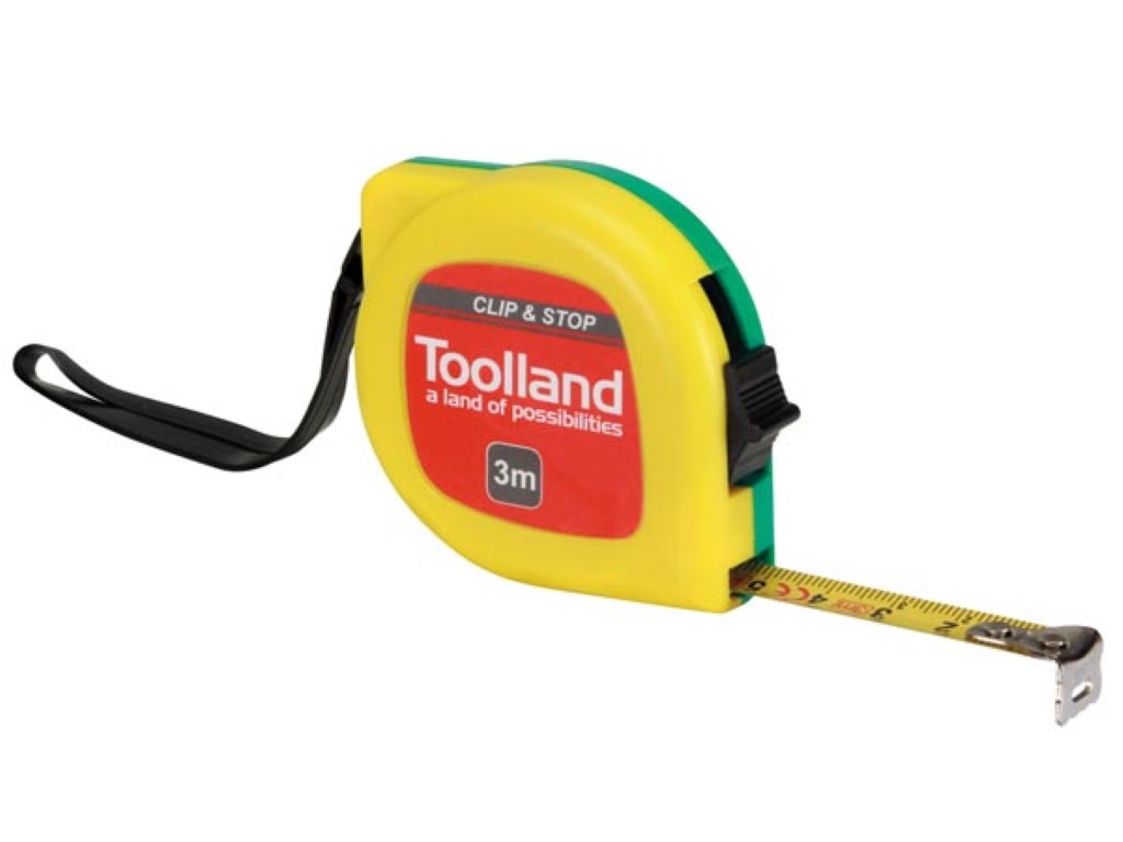 ROLBANDMAAT - MET CLIP EN STOP - 3 m - 13 mm afbeelding