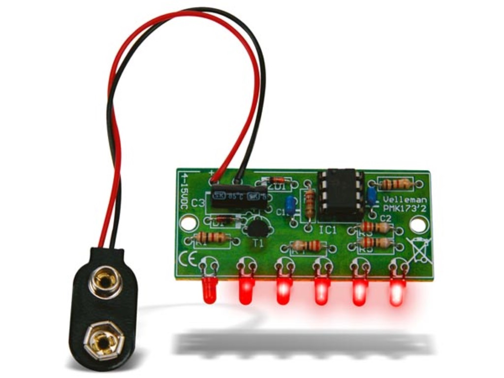 MINI CHASEREFFECT MET 6 LEDS afbeelding