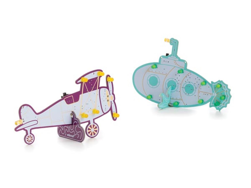 Velleman Set met 2 Soldeerkits Retro Duikboot&Retro Tweedekker