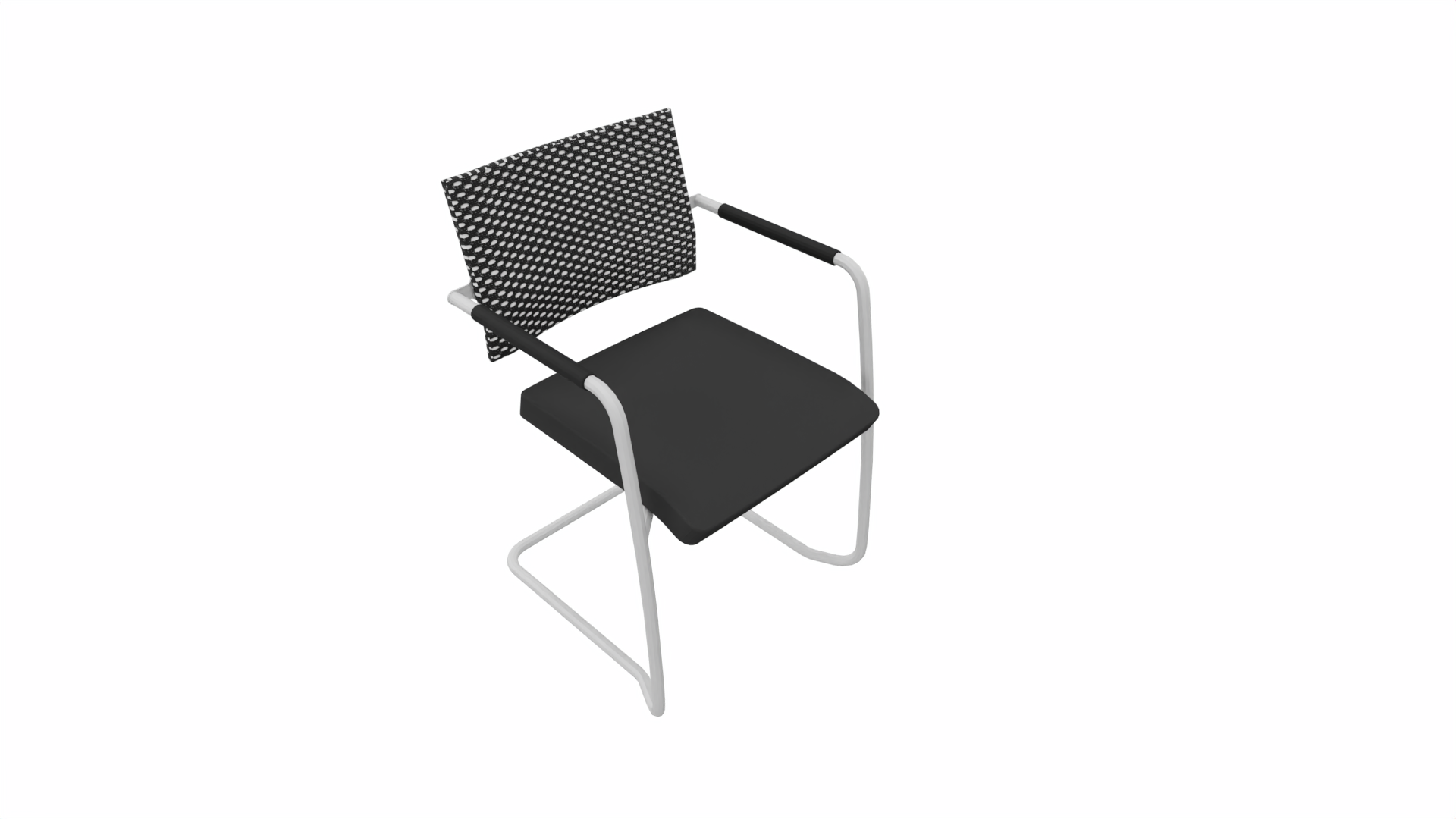 Vergaderstoel 30101 - Alu - Zwart afbeelding